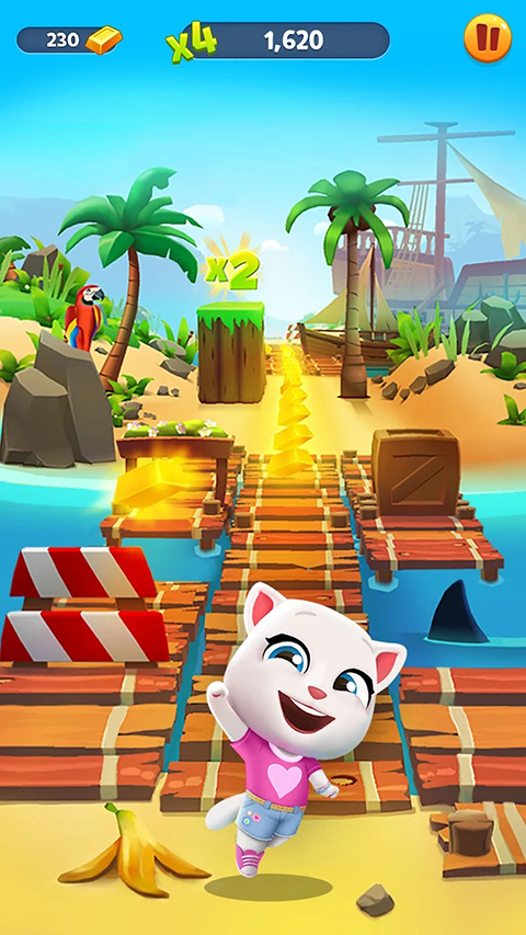 汤姆猫跑酷无限金币钻石鞭炮版